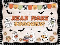 Whaline 79 Pcs Halloween Ghost Bulletin Board