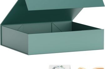 Gift Boxes with Lids, 11.5x7.8x3 In Forest Green Gift