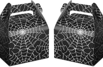 Hxezoc 24pcs Halloween Favor Boxes Large Black Spider
