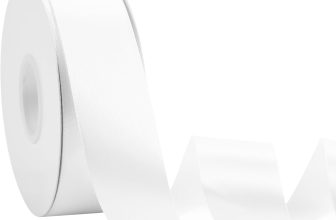 White Ribbon 1 1/2 Inch x 50 Yards – Double Faced Satin