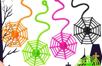 24 PCS Sticky Spider Web for Kids, 7.6 Inches Cobweb