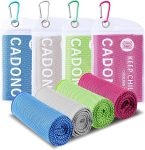 CADONO 4 Pack Cooling Towel (40"x12"), Soft Breathable
