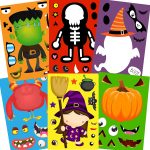 30PCS Halloween Stickers Halloween Party Games for Kids