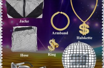 Ezuwail Disco Costume for Men Women – 70s 80s 90s