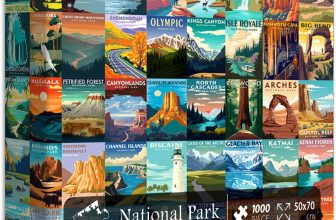 National Parks Puzzle for Adults 1000 Pieces, Travel