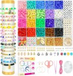 Dowsabel Clay Beads Bracelet Making Kit for Beginner,