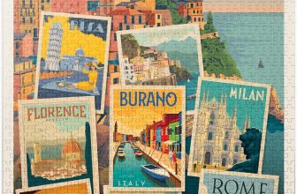 MyPuzzle Italy: Viva Italia! Collage, Vintage Poster -