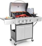Captiva Designs 4-Burner Propane Gas BBQ Grill with