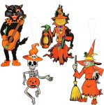 Vintage Halloween Party Decoration Jointed Figures