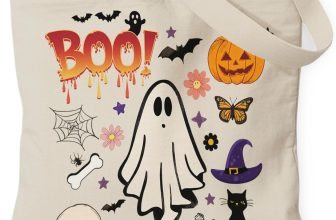 Halloween Aesthetic Canvas Tote Bag, Spooky Axolotl Bag