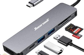 Hiearcool USB C Hub for MacBook – 7-in-1 USBC Adapter