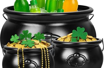 3PCS St Patrick's Day Cauldron, 12.6" and 7.68" Plastic