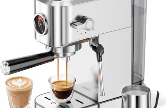 20Bar Espresso Machine, Compact Espresso Maker with