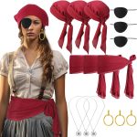 15 Pcs Pirate Costume Accessories Pirate Party Favors