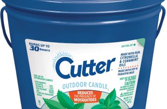 Cutter Candle, Outdoor Soy Wax Candle Made with Real