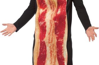 Rasta Imposta Bacon Strip Costume, Brown, One Size