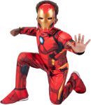 MARVEL Boys Deluxe Iron Man Costume, Kids Tony Stark