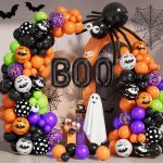 Halloween Balloon Garland Arch kit with Spider Balloons