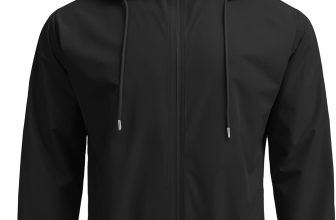COOFANDY Men's Light Rain Jacket with Hood Packable