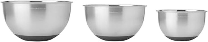 KitchenAid Stainless Steel Mixing Bowls, Set Of 3