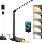 LED Desk Lamp with USB Ports,Touch Desk Lamps for Home