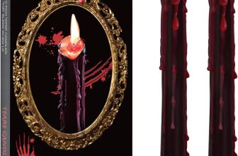 6 Pack Vampire Tears Taper Candles, 10 inch Tall