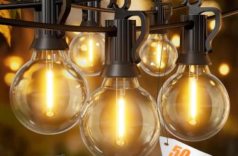 Brightown Outdoor String Lights, 50FT 25 G40 Bulbs