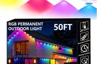 Permanent Outdoor Lights, 50ft Smart Eave Lights with