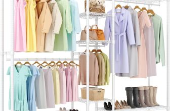 Freestanding Heavy Duty Garment Rack with Adjustable