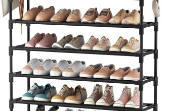 VTRIN 10 Tier Shoe Rack Tall Large Capacity 50 Pair