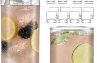 Libbey Province Tumbler and Rocks Glass Set, Elegant