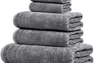 Tens Towels Pack of 8 Towels Set, 2 Extra Large Bath, 2