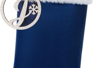 Personalized Christmas Stocking, 19.5 Inch Blue Velvet