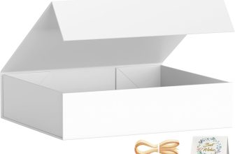 Gift Boxes with Lids, 11.5x7.8x3 In White Gift Box for
