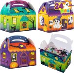JOYIN 24 PCS Halloween Treat Boxes Cookie Boxes, House
