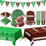 QZYL Football Party Decorations Serve 24, 99 Pcs