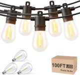 Svater Outdoor String Lights 100 FT, Patio for Outside