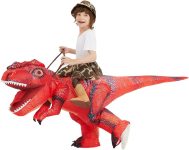 COMIN Inflatable Dinosaur Costume Kids, Red T Rex