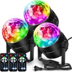 NEQUARE Disco Ball DJ Party Lights Sound Activated with