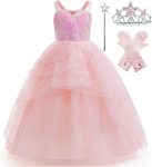 Xefenki Good Witch Glinda Costume Dress for Girls