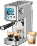 Espresso Machine 20 Bar with Milk Frother, Stainless