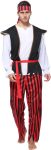 Wizland Adult Men Pirate Costume Sea Captain Adult