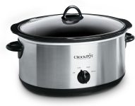 Crock-Pot 7 Quart Oval Manual Slow Cooker, Stainless