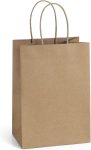 BagDream Gift Bags 100Pcs 5.25x3x8 Small Kraft Paper