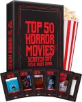 Premium Top 50 Horror Movies Scratch Off Cards - Horror