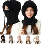 3 in 1 Beanie Hat for Women 3 in 1 Beanie Hat with