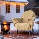 Reversible Sherpa Chair Cover Blanket with Waterproof