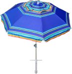 AMMSUN 7ft Heavy Duty High Wind Beach Umbrella Parasols