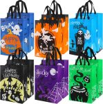 KIMOBER 12 Packs Halloween Non-Woven Trick or Treat