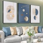 MPLONG Wall Art 3 Pieces Framed Wall Art Canvas Print